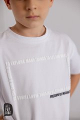 Tričko pre chlapcov biele s potlačou All For Kids