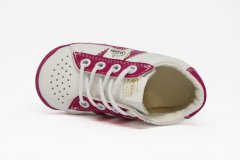 Wanda detská obuv na prvé kroky bielo/fuxiové 019-102929