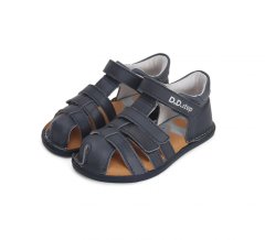 Detské kožené sandálky barefoot D.D.step Royal Blue G076-41876