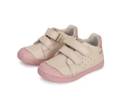 Detské dievčenské kožené topánky D.D.step White S049-41158C