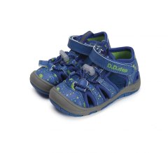 Detské chlapčenské sandále kožené D.D.step bermuda blue G065-41329