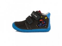 Detské chlapčenské kožené topánky Barefoot D.D.step royal blue S070-974