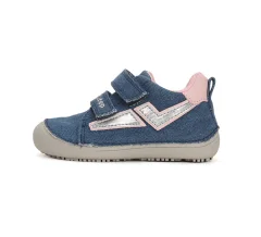 Detské dievčenské plátené topánky Barefoot D.D.Step Bermuda blue C063-41341C