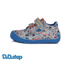 Detské chlapčenské plátené topánky Barefoot D.D.Step Grey C073-180A