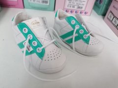 Wanda detská obuv na prvé kroky bielo/zelené 019-105510