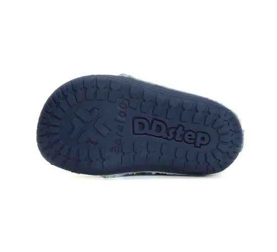 Detské chlapčenské plátené topánky Barefoot D.D.step Sky blue C070-41709A
