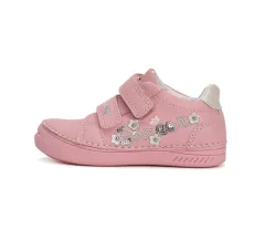 Detské dievčenské kožené topánky D.D.step dark pink S040-41475A