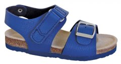 Protetika detské kožené sandálky modré vzor 21 ORS T97