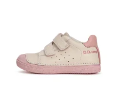 Detské dievčenské kožené topánky D.D.step White S049-41158C