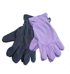 Zimné rukavice FLEECE Color Kids fialová/sivá 2-pack