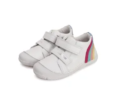 Detské dievčenské kožené topánky D.D.step Silver S082-41652B