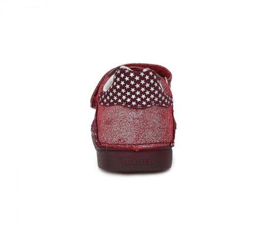 Detské dievčenské kožené topánky D.D.step Raspberry bikajúce LED S068-337A