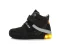 Detské chlapčenské kožené topánky D.D.step LED Black A068-398A